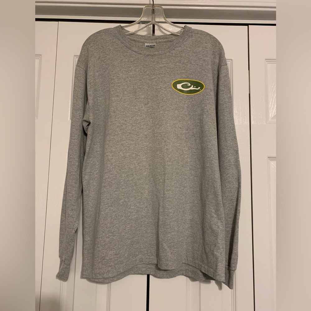 DRAKE WATERFOWL SYSTEMS MENS SIZE MEDIUM LONG SLEEVE T-SHIRT.